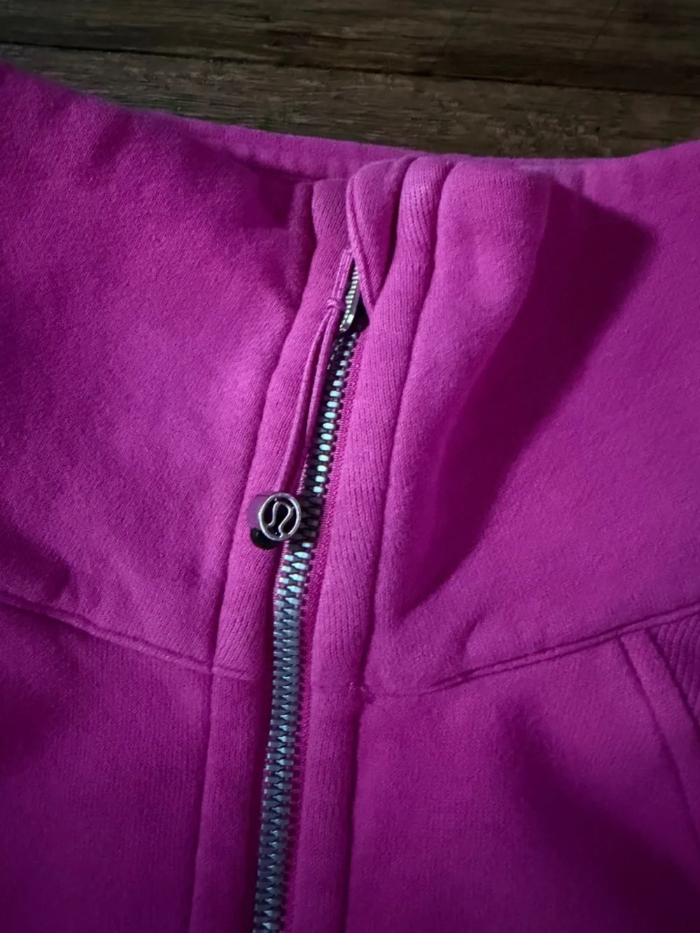 LuluLemon hot pink scuba 3/4 zip sweatshirt xs/s - Picture 3 of 6